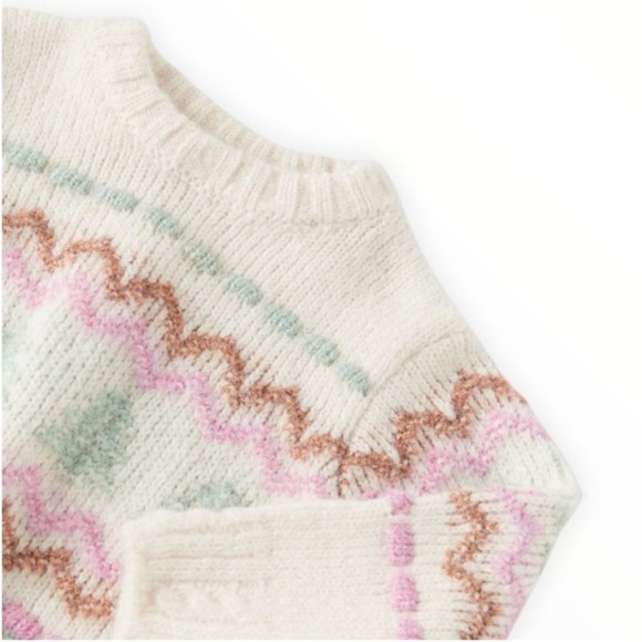 Zara Kids, Cream, Jacquard Knit Sweater, 12-18 months - Picture 3 of 3